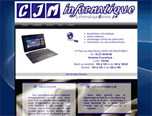 Tablet Screenshot of cjminformatique.com